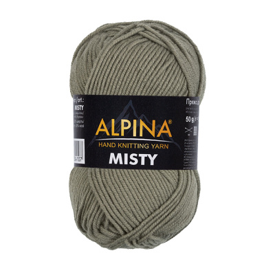 Пряжа ALPINA Misty 70% хлопок, 30% шерсть 50 г 105 м ± 5 м