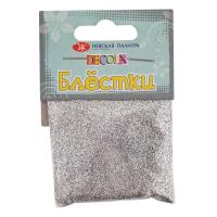 Блестки декоративные DECOLA размер 0.3 мм, 20 г, серебро NP-W041-202-0,3