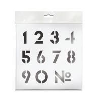 Трафарет Unibob 20 x 20 см "Цифры" RE-67204