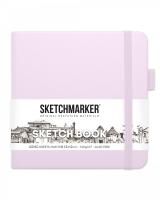 Блокнот для зарисовок SKETCHMARKER 140 г/м2 12 x 12 см 80 л, твердая обложка, Фиолетовый пастельный MP2314702SM