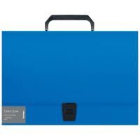 Папка-портфель 1 отделение A4 Berlingo "Color Zone" 330 x 230 x 35 мм, 1000 мкм, синяя RE-PF4_01041