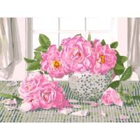 Картина по номерам на картоне ТРИ СОВЫ "Садовые розы" 30 x 40 см, краски, кисть RE-КК_44075
