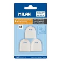 Ластики сменные MILAN Capsule 3 шт, блистер ML-BNM10258