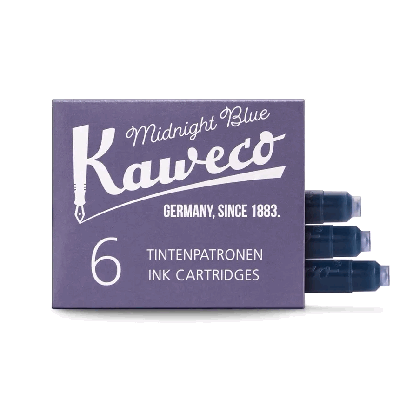 Набор картриджей Kaweco для перьевых ручек 6 штук Фиолетовый в картонной коробке KAW-10000010