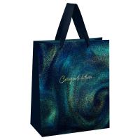 Пакет подарочный 18 x 23 x 10 см MESHU "Northern lights" фольга, блестки RE-MS_66130