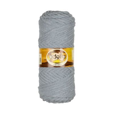 Пряжа ADELIA Mimi 100% полиэстер 1 х 100 г 80 ± 4 м №03 серый ADE-MIM-03