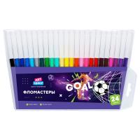 Фломастеры ArtSpace "Футбол" 24 цв ПВХ, европодвес RE-WP_92140