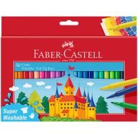Фломастеры Faber-Castell "Замок" 50 цв смываемые RE-554204