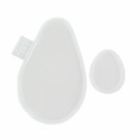 Глянцевый силиконовый молд ARL. Авокадо с косточкой (white) ARL-SIL-14