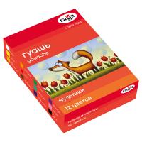 Гуашь ГАММА "Мультики" 12 цв 20 мл картон. упаковка RE-221032