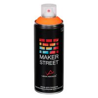 Краска в аэрозольном баллоне MAKERSTREET флуоресцентная 400 мл 04Ф Флуоресцентный оранжевый MS400-04Ф