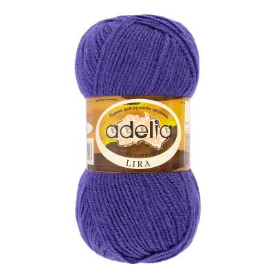 Пряжа ADELIA Lira 100% акрил 1 х 50 г 200 м ± 5 м №10 фиолетовый ADE-LIR-10