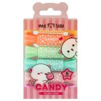 Набор текстовыделителей двусторонних MESHU "Candy" 6 цв 2/4 мм, пастельные цвета, ПВХ бокс с европодвесом RE-MS_55399