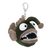 Мягкая игрушка ORANGE TOYS Рыба Удильщик зеленая 15 см с метал. кольцом ORT-OT9007/15