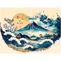 Картина по номерам на холсте ТРИ СОВЫ "Япония" 30 x 40 см, краски и кисть RE-КХ3040_53861