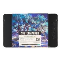 Набор цветных карандашей SKETCHMARKER Пастельные оттенки 12 цв мет.пенал NP-SMCP-PASTEL12