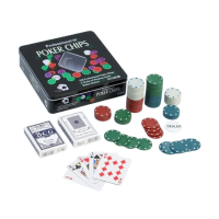 Набор для игры в "Покер" (карты 2 колоды, фишки 100 шт) без номинала 20 x 20 см SIM-288707
