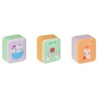 Точилка пластиковая MESHU "White kitty" 1 отверстие, ассорти RE-MS_52290
