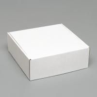 Коробка самосборная, белая, 26 х 25 х 9,5 см 6914780