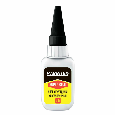 Клей секундный RABBITEX суперклей ультрапрочный 20 г S-609803