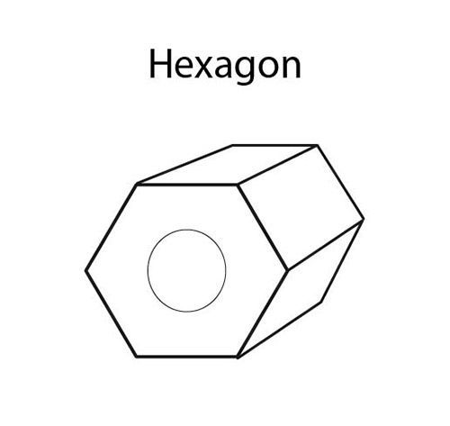Бисер Япония TOHO 11/0 HEXAGON №3 2.2 мм 5 г №0046 т.т.коричневый TOHO-HEX-2.2-0046