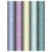 Упаковочная бумага глянцевая MESHU "Grace twigs" 1л. 70 x 100 см 80 г/м2, ассорти, 1 шт RE-MS_62830