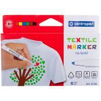 Набор маркеров для ткани Centropen "Textil Marker 2739" 06 цв 1.8 мм, картон. уп., европодвес RE-5 2739 0610