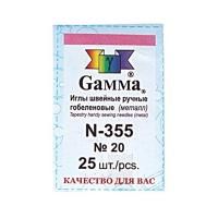 Иглы GAMMA гобеленовые 25 шт №20 в конверте N-355