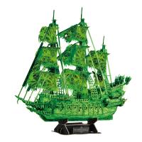3D пазл CubicFun Серия "Корабли" Летучий Голландец, светится в темноте, 360 деталей UT-T4041h