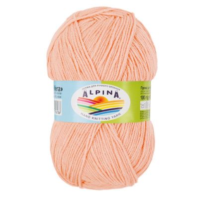 Пряжа ALPINA Vera 55% акрил, 45% хлопок 1 х 100 г 280 ± 15 м №03 св.персиковый ALP-VER-03
