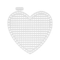 Канва GAMMA пластиковая 100% полиэтилен 1 шт 7 x 8 см "сердце" малое KPL-05