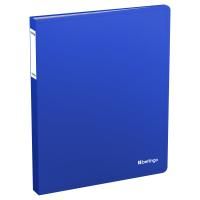 Папка с 60 вкладышами A4 Berlingo "Soft Touch" 30 мм, 700 мкм, синяя, с внутр. карманом RE-DB4_60981