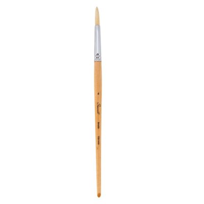 Кисть щетина СОНЕТ круглая 1 шт короткая лакированная ручка №4 NP-240311/4