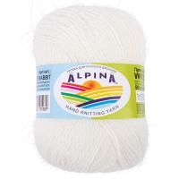 Пряжа ALPINA White Rabbit 55% пух кролика, 45% нейлон 1 x 50 г 300 ± 15 м