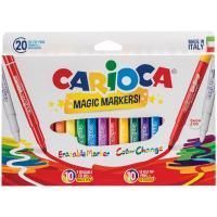 Фломастеры меняющие цвет Carioca "Magic Markers" 18 цв + 2, 20 шт смываемые RE-41369