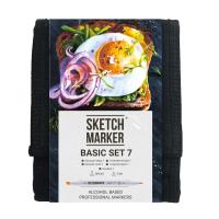 Набор маркеров SKETCHMARKER Basic 7 12 шт + сумка органайзер MPSM-12BAS7