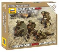 Сборная модель: Британский пулемет с расчетом 1939-42гг, З-6167