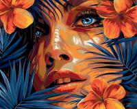 Набор для раскрашивания по номерам (холст на подрамнике) ФРЕЯ 50 х 40 см "Тропический зной" PNB/PL-355