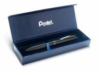 Ручка гелевая PENTEL Energel в подарочной упаковке d 0.7 мм черный металлич. корпус, черные чернила BL2007A-AK