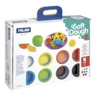 Набор массы для лепки MILAN Soft Dough Cooking Time 8 цв x 59 г + аксессуары ML-913308CT