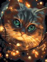 Набор для раскрашивания по номерам (со светодиодами) ФРЕЯ 40 х 30 см "Огоньки тепла" PNB/PMDD-368