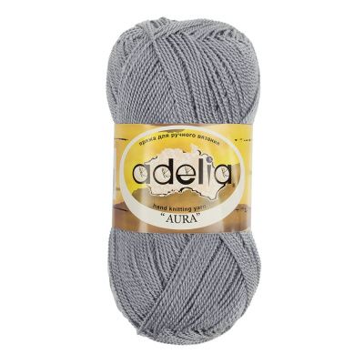 Пряжа ADELIA Aura 100% акрил 1 х 50 г 250 ± 5 м №012 св.серый ADE-AUR-012