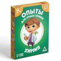 Игра развивающая "Опыты для юных гениев. Химия" 30 карт, 7+ SIM-4064847