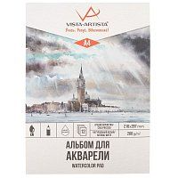 Альбом для акварели VISTA-ARTISTA 200 г/м2 A4 21 х 29.7 см 12 л, среднезернистая, склейка WCLC-A4