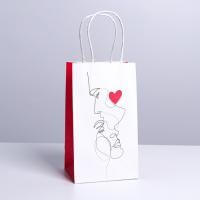 Пакет подарочный крафтовый "Love" 12 x 21 x 9 см SIM-7150707
