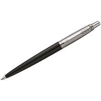Ручка шариковая PARKER Jotter Black Chrome синяя, 1.0 мм, кнопочный механизм, подарочная упаковка RE-R0033010