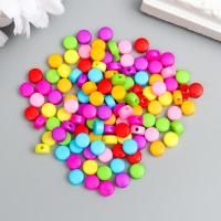 Бусины для творчества пластик "Цветные кругляшки" 120 шт 0.3 x 0.6 x 0.6 см SIM-4285383