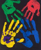 Набор для раскрашивания с красками ФРЕЯ 20 х 25 см "Отпечатки рук семьи" SLPR-003