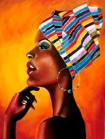 Картина по номерам: Портрет африканки 40 x 50 см CV-MG2112