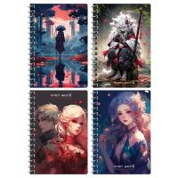 Записная книжка A6 80л. BG "Inner world" на гребне RE-ЗК6гр80_12798